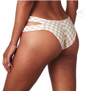 Montce spring gingham added coverage Euro bottom